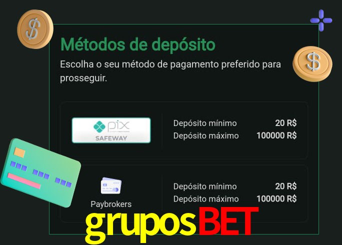 O cassino gruposbet oferece uma grande variedade de métodos de pagamento